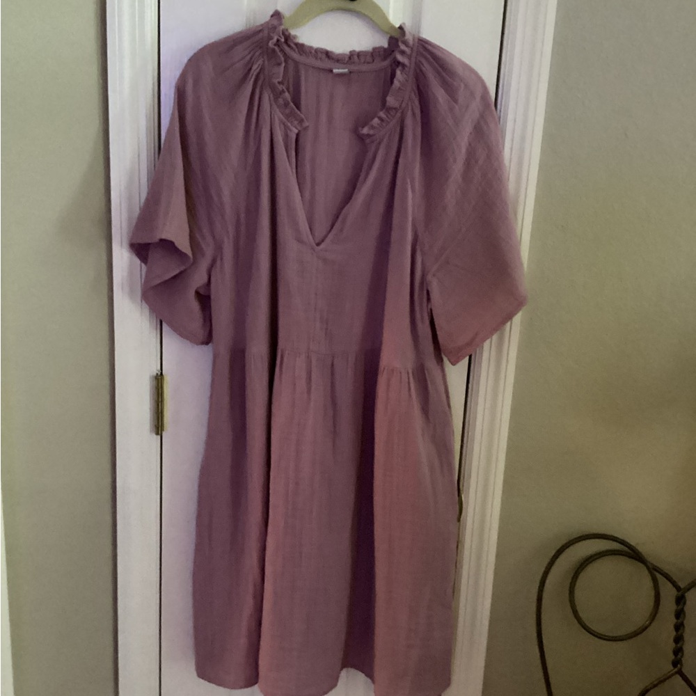 Elegant Mauve Women's Dress